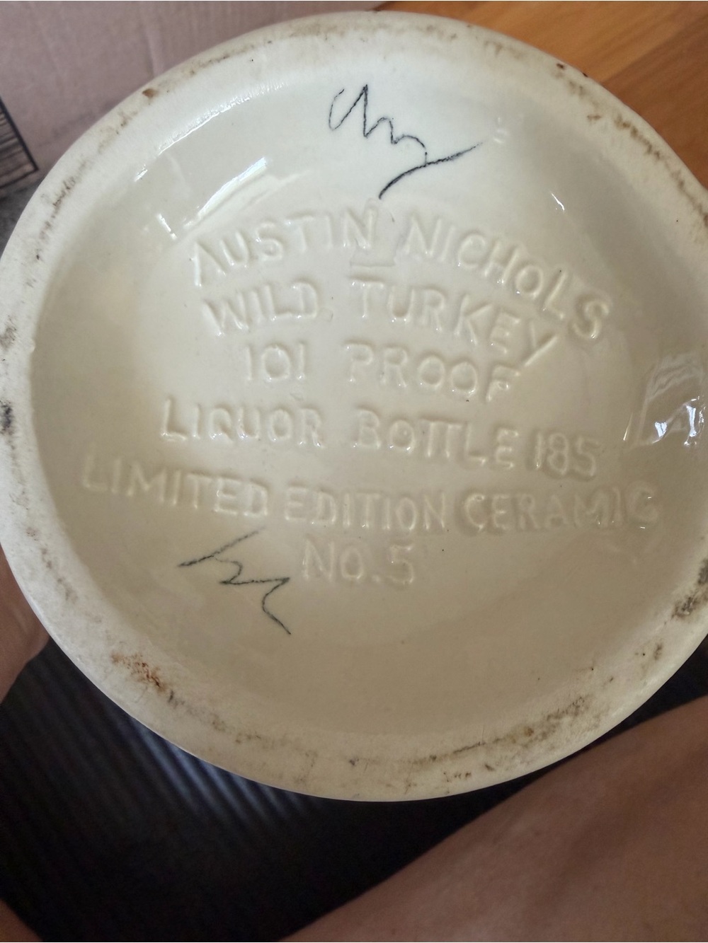 RARE Vintage Collectible Wild Turkey Centennial Spirit of '76 Ceramic Decanter - Picture 10 of 10